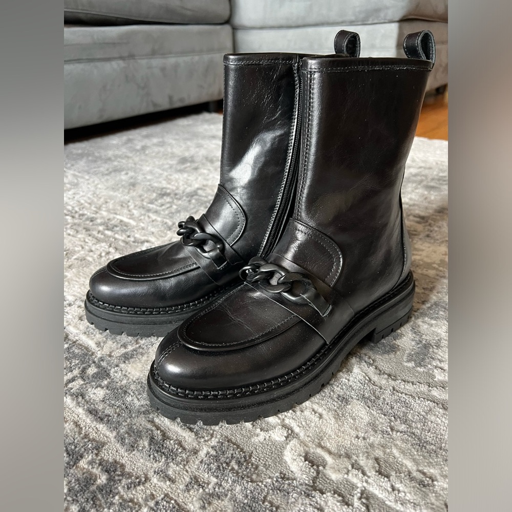 Men's Black Leather Boots
